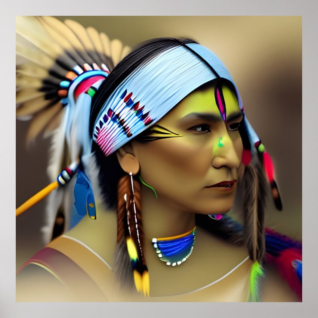 Native American Woman Poster (Framsidan)