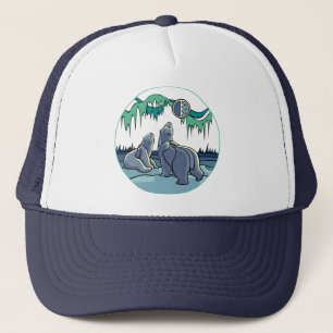 Native Art Caps Hats, stamkonst Native Art Hat Truckerkeps