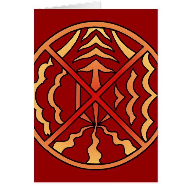 Native Art First-kort för Andlig-kort Hälsningskort (Framsidan)