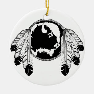Native Art Gifts Ornamet First Nations Keepsakes Julgransprydnad Keramik