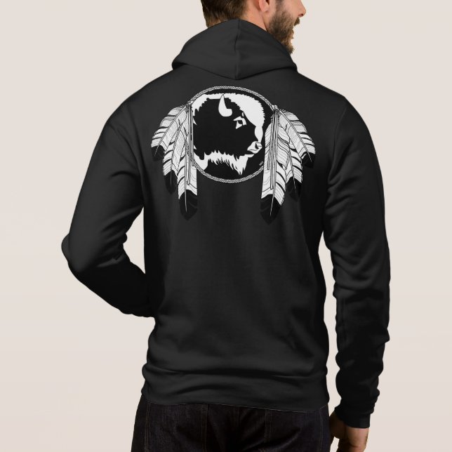 Native Art Jackor Metis Spirit Buffalo Jacket T Shirt (Baksida)