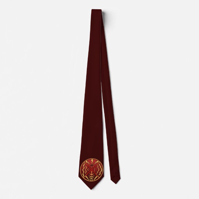 Native Art Ties Tribal Sol Andlig Art Neckties (Framsida)