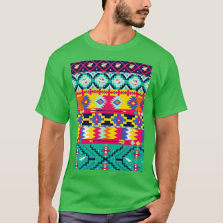 Native aztec mönster-fågelpil t shirt