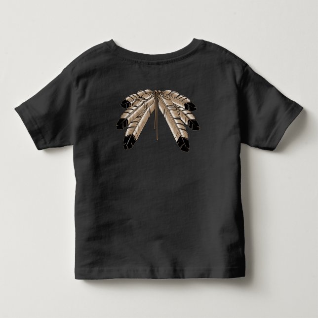 Native Baby Shirt First Nations Feather Baby Shirt T-shirt (Baksida)