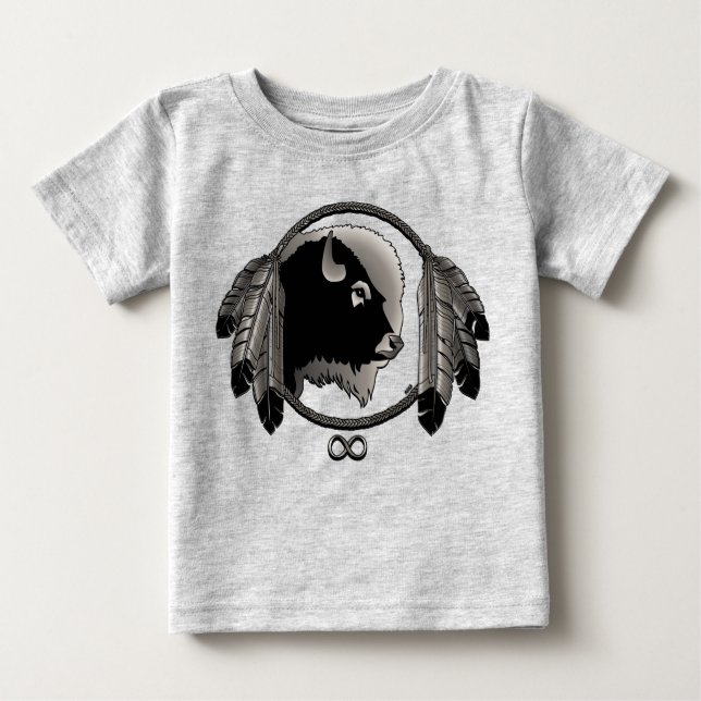 Native Baby Shirt Native Wildlife Art Baby Shirt Tröja (Framsida)