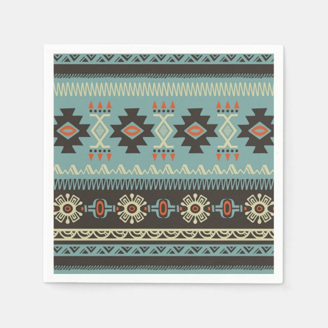 Native Blanket Mönster Pappersservett (Framsidan)