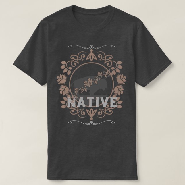 Native Buffalo T Shirt (Design framsida)