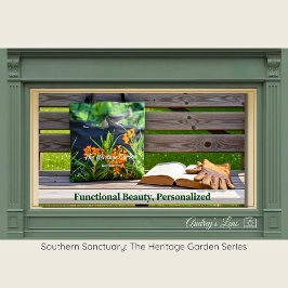 Native Butterfly Weed & Hummingbird Garden Tote Tygkasse