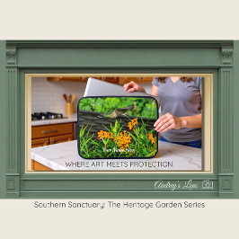 Native Butterfly Weed & Hummingbird Laptop Sleeve