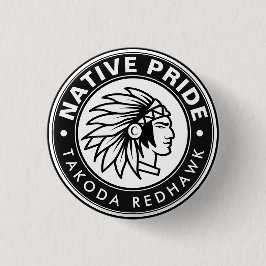Native Chief-logotyp Native Pride Personligt Namn Knapp