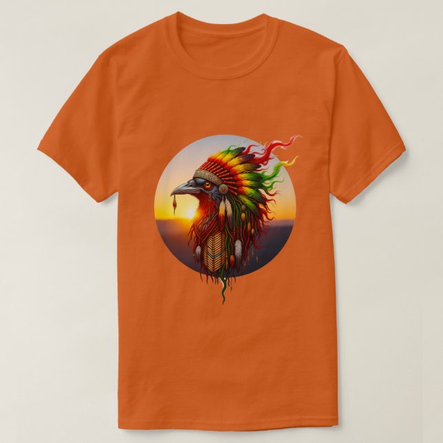 Native Crow 03 T Shirt (Design framsida)