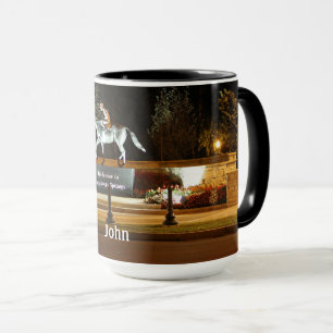 Native Dancer Horse Statue Saratoga-kaffe Mugg