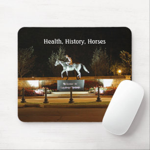 Native Dancer Horse Statue Saratoga Mousepad Musmatta