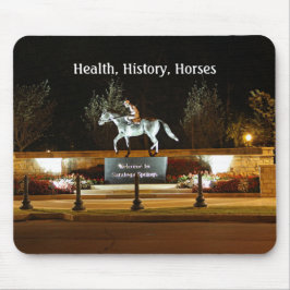Native Dancer Horse Statue Saratoga Mousepad Musmatta