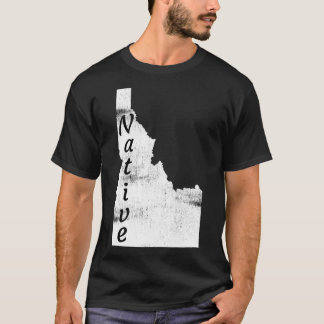 Native Design för Idaho, stressad T Shirt