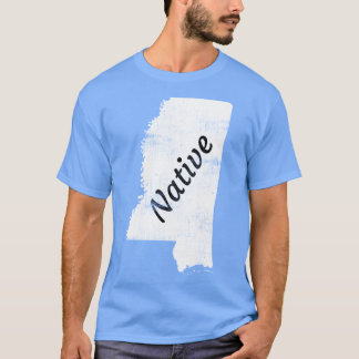 Native Design för utstressad Mississippi T Shirt