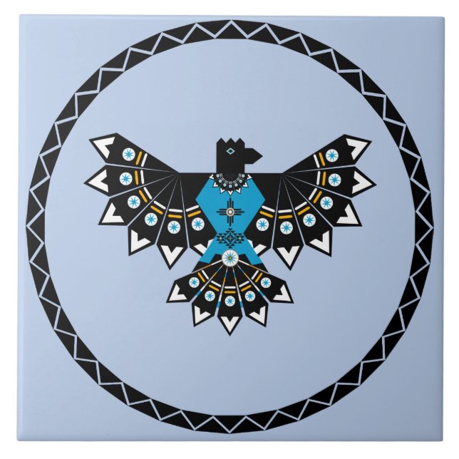 Native Eagle Ceramic Tile Kakelplatta (Framsidan)