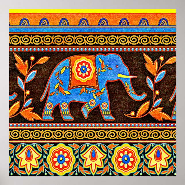 Native elephant poster (Framsidan)