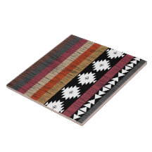 Native Ethnic Colorful Linjer Mönster