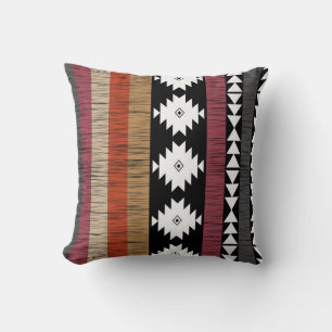 Native Ethnic Colorful Linjer Mönster Kudde