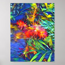 Native Flaska-pensel Poster