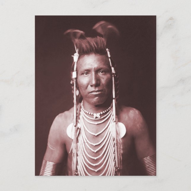 Native Indian, Ben Long Ear Vykort (Framsida)
