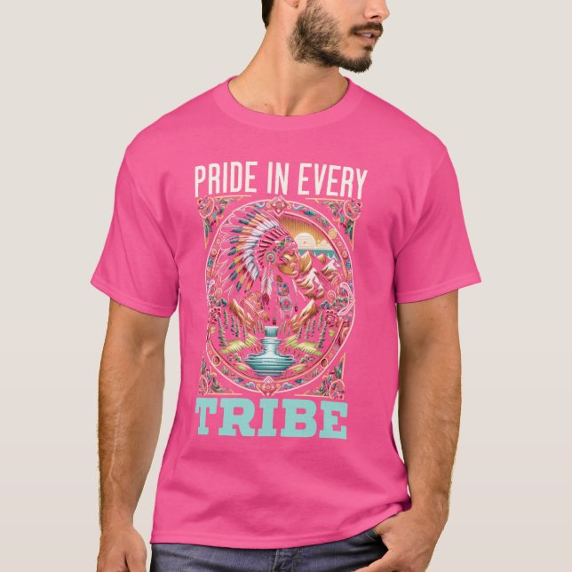Native Indian Cherokee Apache Tribe Indig T Shirt (Framsida)