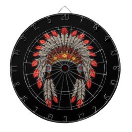 “Native Indian Chief Headdress” Dart Board Darttavla