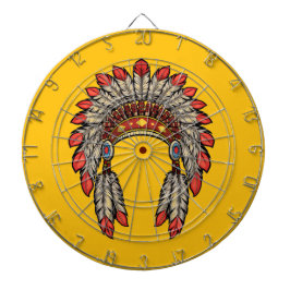 “Native Indian Chief Headdress” Dart Board Darttavla