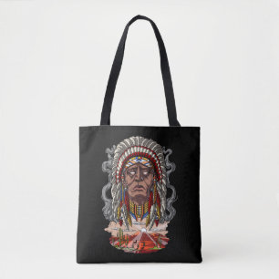 Native Indian Chief Headdress Tygkasse