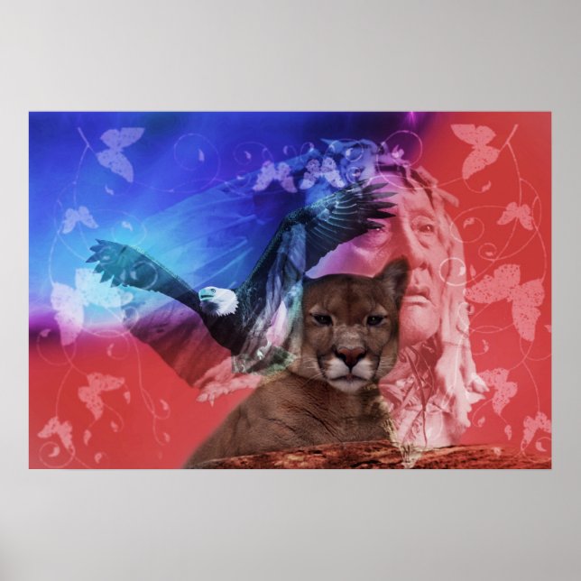 Native Indian Chief Poster (Framsidan)