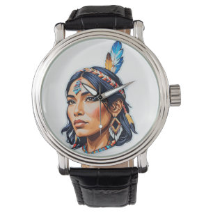 Native Indian Dam Armbandsur