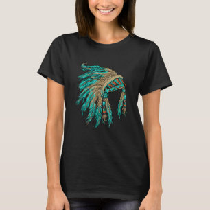 Native Indian Headdress Costume Jewelry T Shirt