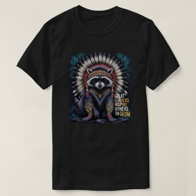 Native Indian Headdress Graphic T Shirt (Design framsida)