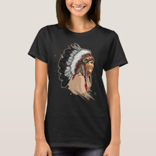 Native Indian Headdress T Shirt