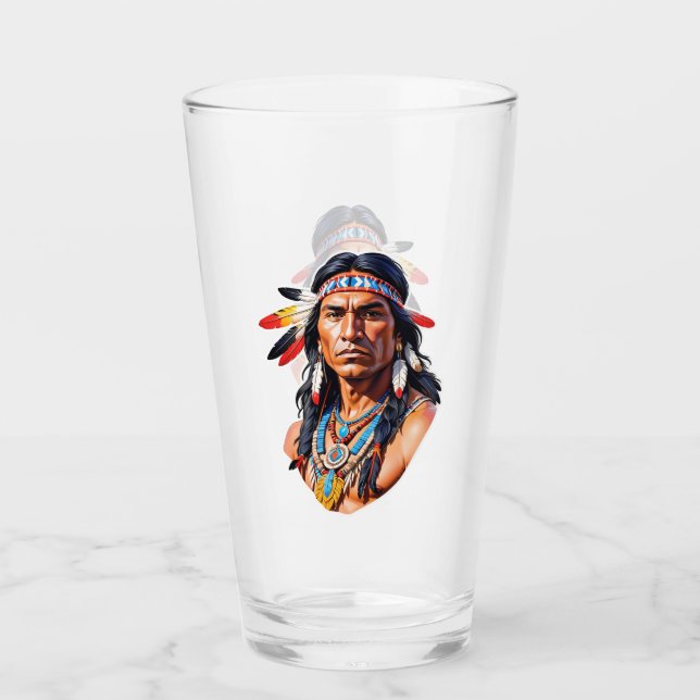 Native Indian Man Glaskopp (Framsida)