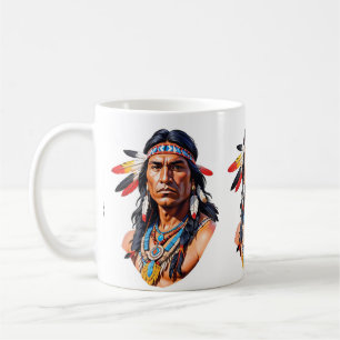 Native Indian Man Kaffemugg