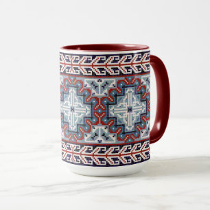 Native Indian Navajo Mönster Mugg