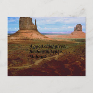Native Indian Proverb Vykort