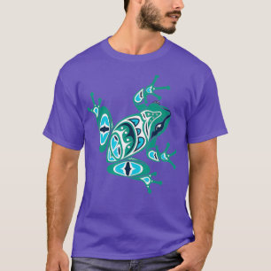 Native Indian Stil Art Frog Pacific T Shirt