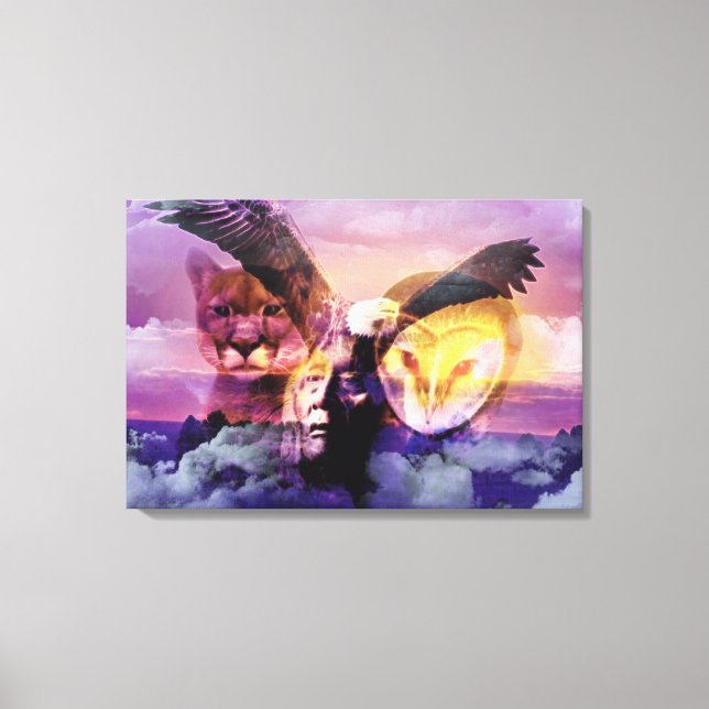 Native Indian Warrior Canvastryck (Framsida)