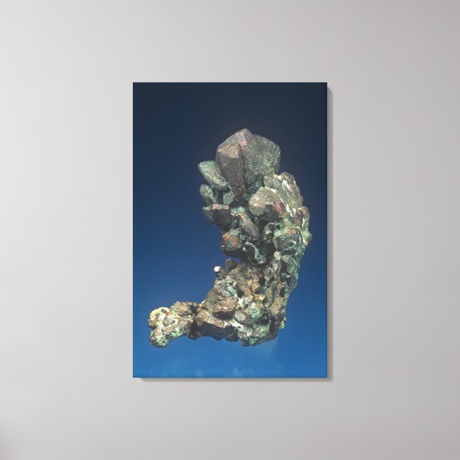 Native koppar (Cu), Michigan, USA Canvastryck (Framsida)