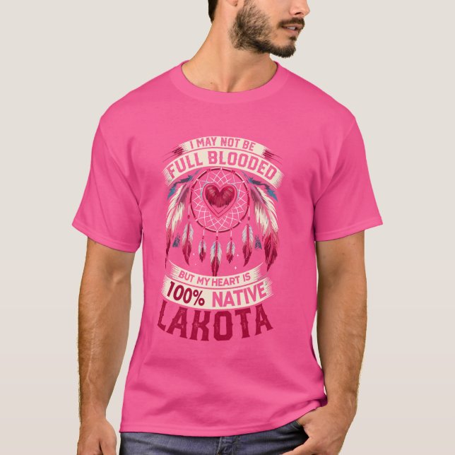 Native Lakota Dakota Native Indian Tribe T Shirt (Framsida)