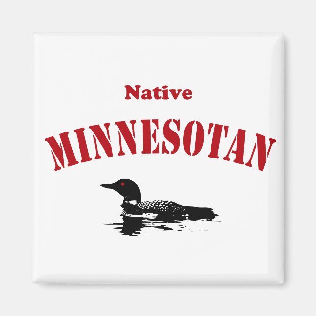Native Minnesotan Magnet (Framsidan)