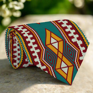 Native Mönster Geometry Mosaic Ethnic Tribal Stil Slips