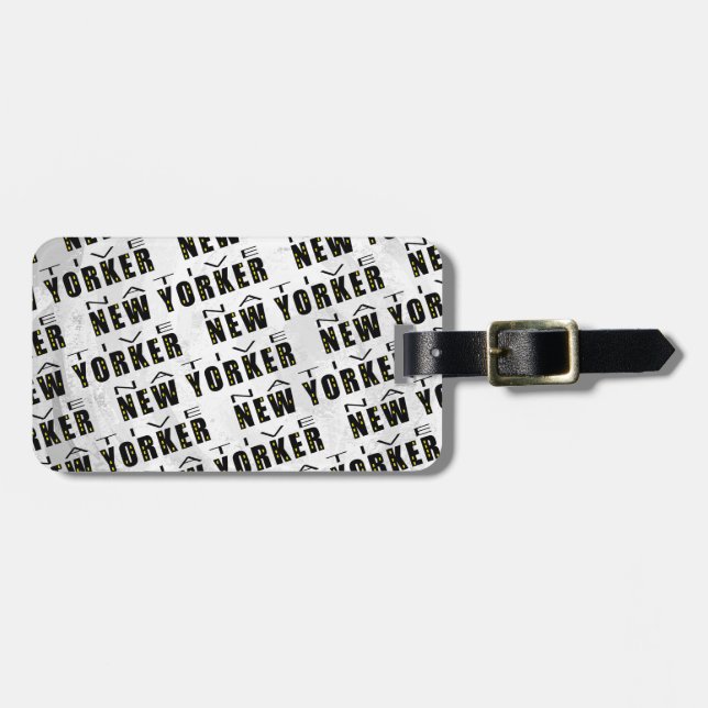Native New Yorker Mönster Bagagebricka (Horisontell Framsida)