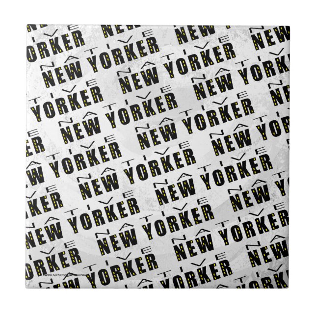 Native New Yorker Mönster Kakelplatta (Framsidan)