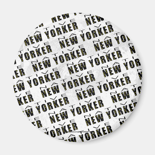 Native New Yorker Mönster Magnet (Framsidan)
