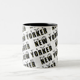 Native New Yorker Mönster Två-Tonad Mugg