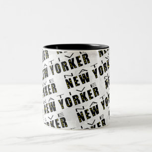 Native New Yorker Mönster Två-Tonad Mugg